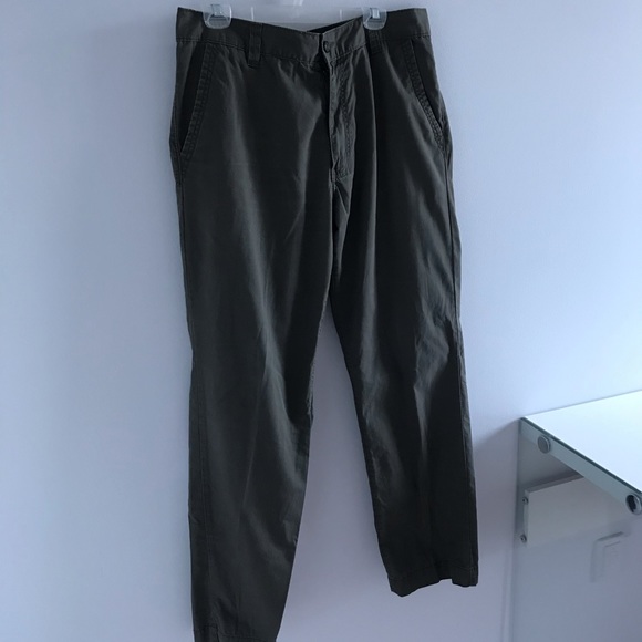 Calvin Klein Khaki Army Green Mens 100% Cotton Jeans - Picture 4 of 16